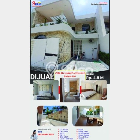 Vila Strategis Kawasan Kuwum, Luas 150m², Dekat Kuwum, Tabanan, Tabanan Vila Strategis Kawasan Kuwum, Luas 150m², Dekat Kuwum, Tabanan, Tabanan
