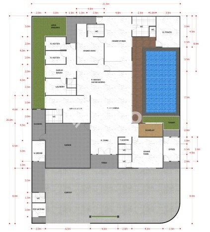 JUAL CEPAT! Rumah Siap Huni Area Strategis Pekanbaru Kota, LT 260m² LB 380m² JUAL CEPAT! Rumah Siap Huni Area Strategis Pekanbaru Kota, LT 260m² LB 380m²