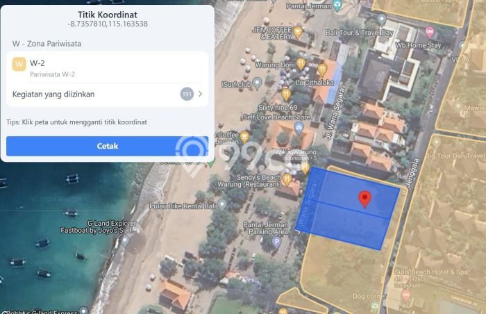 Tanah untuk Dijual di Kuta Badung Luas 2000m2 Tanah untuk Dijual di Kuta Badung Luas 2000m2