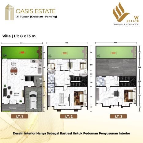 Dijual Vila di Medan Tembung, Luas 78m2m², Lokasi Premium Dijual Vila di Medan Tembung, Luas 78m2m², Lokasi Premium