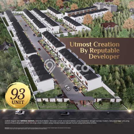 Rumah Strategis Modern Lb 92m2 di Medan Tuntungan, Medan Rumah Strategis Modern Lb 92m2 di Medan Tuntungan, Medan