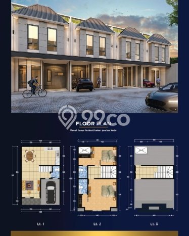 Vila Kawasan Medan Perjuangan, Area 54m2m², Posisi Premium Vila Kawasan Medan Perjuangan, Area 54m2m², Posisi Premium