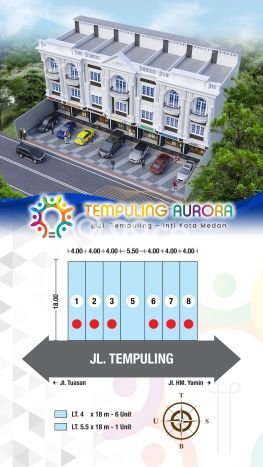 Unit Ruko Strategis di Medan Tembung, Medan Potensi Bisnis Besar Unit Ruko Strategis di Medan Tembung, Medan Potensi Bisnis Besar