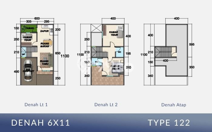 Vila di Medan Baru, Area 66m2m², Dekat ke Fasilitas Umum Vila di Medan Baru, Area 66m2m², Dekat ke Fasilitas Umum
