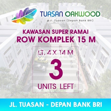 FOR SALE! Ruko di Medan Tembung Medan, LT 56m2, LB 138m2 FOR SALE! Ruko di Medan Tembung Medan, LT 56m2, LB 138m2