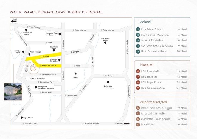 Vila Kawasan Medan Sunggal, Area 120m2m², Area Asri Vila Kawasan Medan Sunggal, Area 120m2m², Area Asri