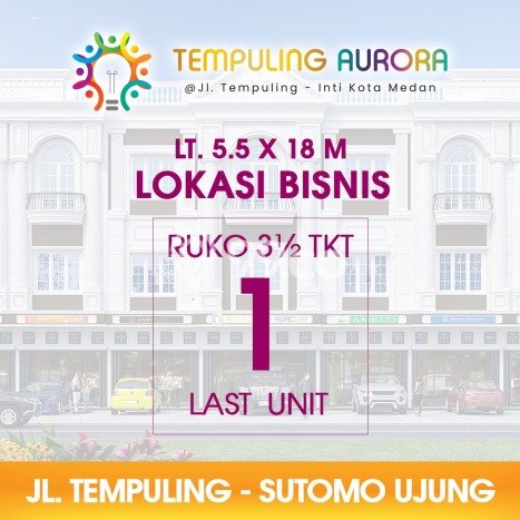 Unit Ruko Strategis di Medan Tembung, Medan Potensi Bisnis Besar Unit Ruko Strategis di Medan Tembung, Medan Potensi Bisnis Besar