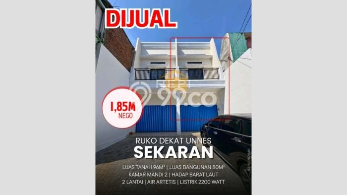 Ruko Favorit Dijual di Gunung Pati Semarang Area Pusat Bisnis Ruko Favorit Dijual di Gunung Pati Semarang Area Pusat Bisnis