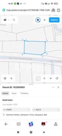 Tanah Kavling Dijual di Padanggalak, Denpasar dengan Luas Tanah 832m2 Tanah Kavling Dijual di Padanggalak, Denpasar dengan Luas Tanah 832m2