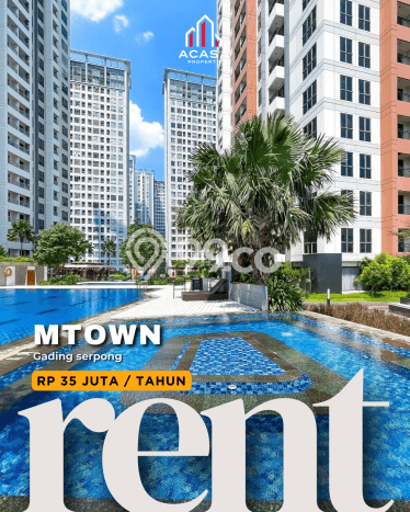 Apartemen Strategis 41m2 di Gading Serpong Tangerang 1 Bedroom Apartemen Strategis 41m2 di Gading Serpong Tangerang 1 Bedroom