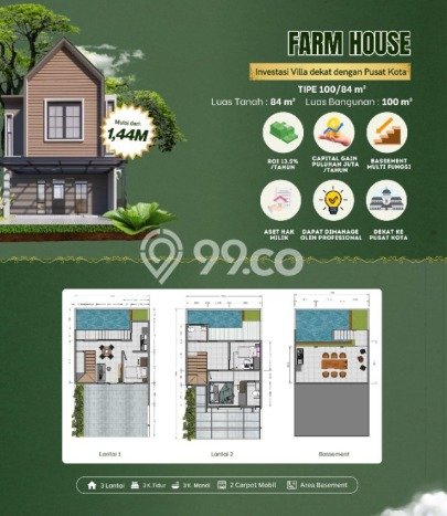 PELUANG INVESTASI! Vila di , Area 84m2m², Potensi Bagus PELUANG INVESTASI! Vila di , Area 84m2m², Potensi Bagus