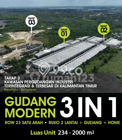 Ruko Dijual Lokasi Emas di Balikpapan Utara Luas 234m2 Ruko Dijual Lokasi Emas di Balikpapan Utara Luas 234m2