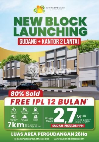 Gudang Paling Dicari LB 313m2 Dijual di Balaraja Gudang Paling Dicari LB 313m2 Dijual di Balaraja