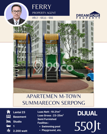 Hunian Apartemen Strategis untuk Dijual di Tangerang dengan 1 Kamar Hunian Apartemen Strategis untuk Dijual di Tangerang dengan 1 Kamar