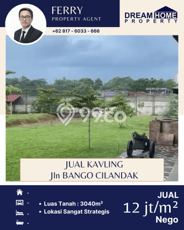 Tanah Komersial Dijual di Cilandak Jakarta Selatan 3040m2 Tanah Komersial Dijual di Cilandak Jakarta Selatan 3040m2