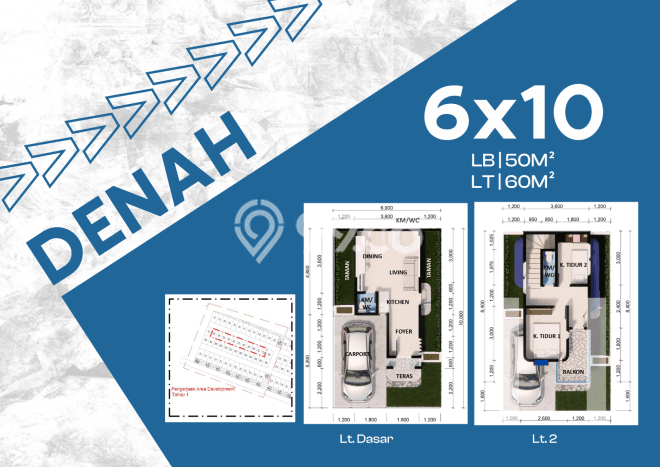 Rumah Modern 2 KT LT 60m2 di Lembang Rumah Modern 2 KT LT 60m2 di Lembang