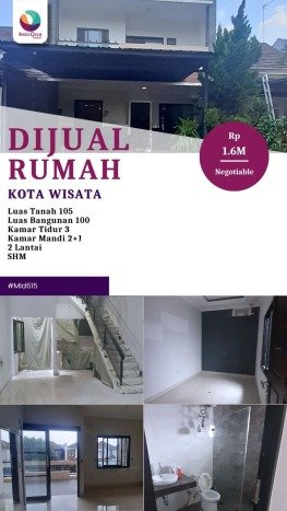 Rumah Modern 3 KT di Kota Wisata Bogor Rumah Modern 3 KT di Kota Wisata Bogor