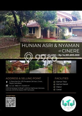 Siap Huni Rumah Mewah 5 Kamar di Cinere Dekat ke Mana Saja Siap Huni Rumah Mewah 5 Kamar di Cinere Dekat ke Mana Saja