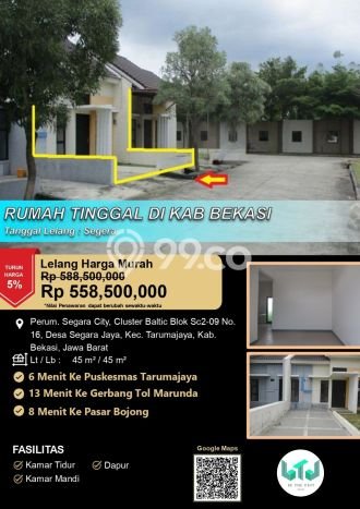 Jual Rumah Favorit Siap Huni LB 45m2 di Tarumajaya, Bekasi Jual Rumah Favorit Siap Huni LB 45m2 di Tarumajaya, Bekasi