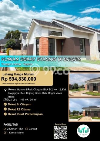 Rumah Modern Minimalis 2 KT Bisa Langsung Pindah di Bojong Gede Rumah Modern Minimalis 2 KT Bisa Langsung Pindah di Bojong Gede