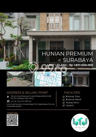 Rumah Minimalis 3 KT di Surabaya Kota Surabaya Full Furnished Rumah Minimalis 3 KT di Surabaya Kota Surabaya Full Furnished