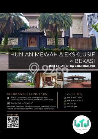 Hot Offer Hunian Mewah Ideal dan Luas di Bekasi Barat, Bekasi Hot Offer Hunian Mewah Ideal dan Luas di Bekasi Barat, Bekasi