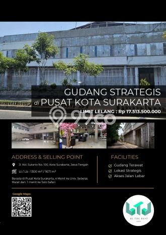 Paling Diincar! Gudang Dijual di Solo Baru Harga Kompetitif Paling Diincar! Gudang Dijual di Solo Baru Harga Kompetitif