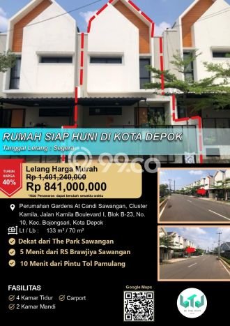 Dijual Rumah Eksklusif 4 KT di Bojongsari, Bogor Dijual Rumah Eksklusif 4 KT di Bojongsari, Bogor