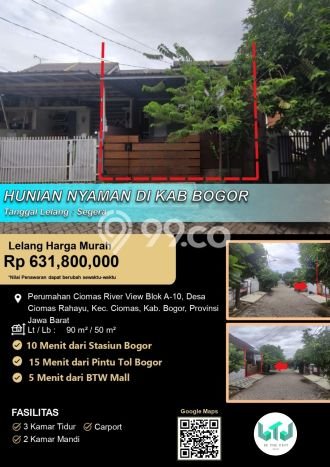 Rumah Modern Minimalis 3 Kamar Siap Huni di Ciomas Rumah Modern Minimalis 3 Kamar Siap Huni di Ciomas