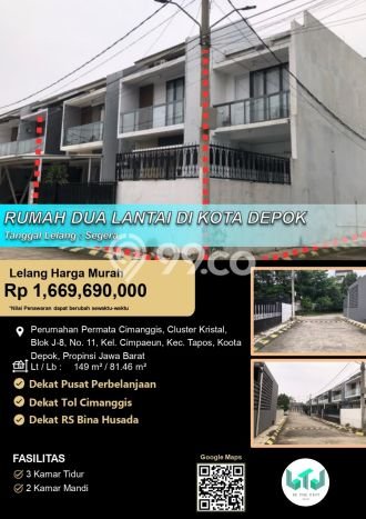 Rumah Modern Minimalis 3 KT Siap Huni di Tapos Rumah Modern Minimalis 3 KT Siap Huni di Tapos
