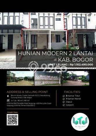 For Sale Rumah 3 Kamar Lokasi Strategis Nyaman dan Strategis di Gunung Sindur For Sale Rumah 3 Kamar Lokasi Strategis Nyaman dan Strategis di Gunung Sindur
