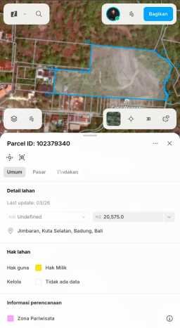 Dijual Tanah Lokasi Balangan, Badung Seluas 20m2 Dijual Tanah Lokasi Balangan, Badung Seluas 20m2