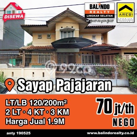 Disewakan Rumah Harga Terjangkau di Pajajaran Bandung Punya 4 Kamar Tidur Disewakan Rumah Harga Terjangkau di Pajajaran Bandung Punya 4 Kamar Tidur