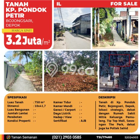 Tanah di , Luas 750m2m², Kawasan Bisnis Tanah di , Luas 750m2m², Kawasan Bisnis