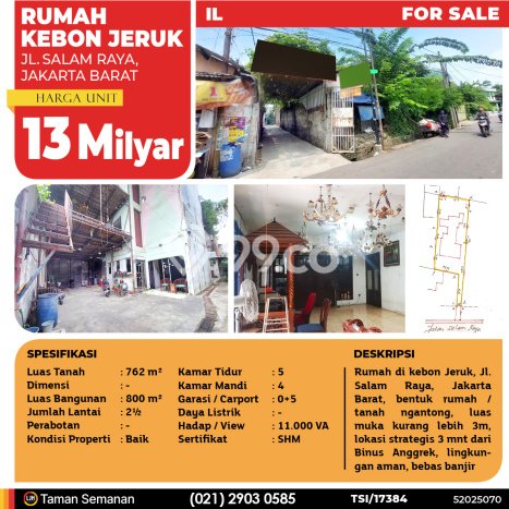 Hot Offer Hunian Premium Ideal dan Luas di Kebon Jeruk, Jakarta Barat Hot Offer Hunian Premium Ideal dan Luas di Kebon Jeruk, Jakarta Barat