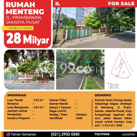 Dijual Rumah Mewah Exclusive di Menteng, Jakarta Pusat Dijual Rumah Mewah Exclusive di Menteng, Jakarta Pusat