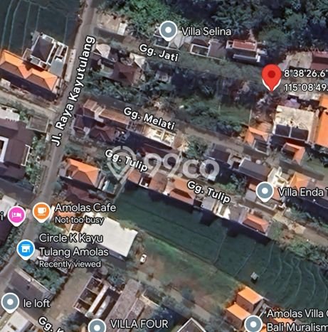 Dijual Tanah Lokasi canggu, Badung Seluas 311m2 Dijual Tanah Lokasi canggu, Badung Seluas 311m2
