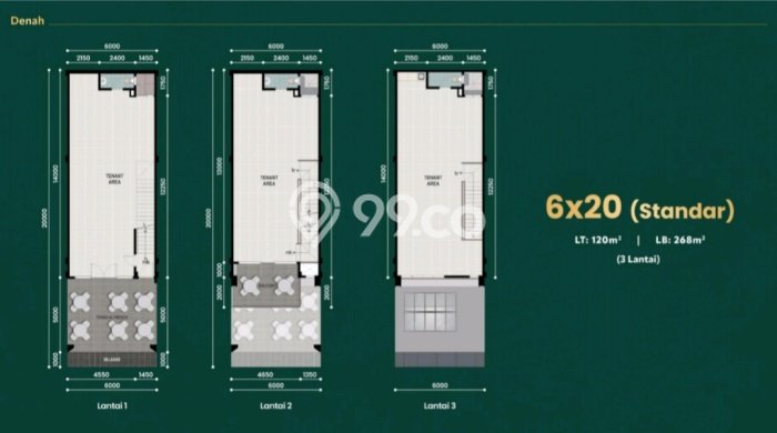 Ruko Dijual di Tangerang LT 120m2 & LB 268m2 Lokasi Terbaik! Ruko Dijual di Tangerang LT 120m2 & LB 268m2 Lokasi Terbaik!