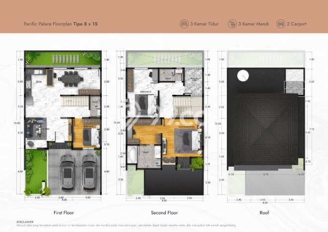 Rumah Strategis Modern Lb 152m2 di Medan Sunggal, Medan Rumah Strategis Modern Lb 152m2 di Medan Sunggal, Medan