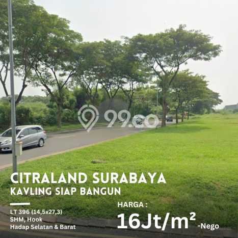 Kavling Tanah untuk Dijual di Citraland, Surabaya, Luas 396m2 Kavling Tanah untuk Dijual di Citraland, Surabaya, Luas 396m2