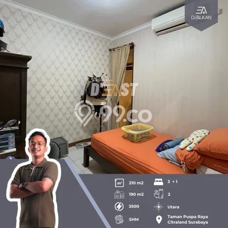 Rumah Eksklusif Siap Huni LT 210m2 di Citraland, Surabaya Rumah Eksklusif Siap Huni LT 210m2 di Citraland, Surabaya