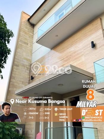 HARGA SPESIAL! Rumah Premium area Genteng, Surabaya, Luas 307m² LB 520m² Bisa Nego! HARGA SPESIAL! Rumah Premium area Genteng, Surabaya, Luas 307m² LB 520m² Bisa Nego!