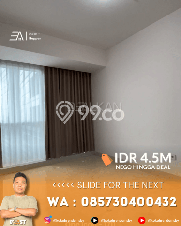 Unit Apartemen Luxury Dijual di Tegalsari dengan 3 Kamar Tidur Unit Apartemen Luxury Dijual di Tegalsari dengan 3 Kamar Tidur