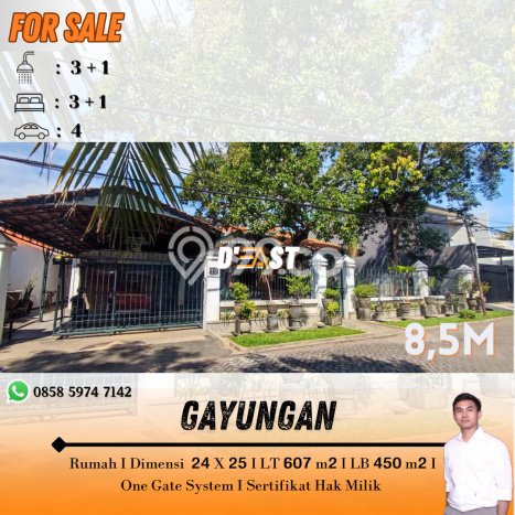 Rumah Mewah dengan 3 Kamar Tidur di Kawasan Elite Gayungan, Surabaya Rumah Mewah dengan 3 Kamar Tidur di Kawasan Elite Gayungan, Surabaya
