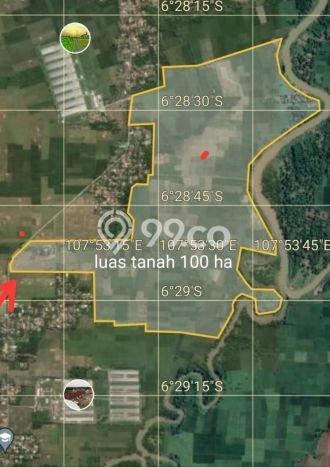 Tanah di Subang, Subang Luas 1e+06m2 Dijual Segera Tanah di Subang, Subang Luas 1e+06m2 Dijual Segera