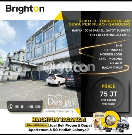 Ruko untuk disewa di Medan Petisah punya LT 184m2 & LB 216m2 harga sewa kompetitif Ruko untuk disewa di Medan Petisah punya LT 184m2 & LB 216m2 harga sewa kompetitif