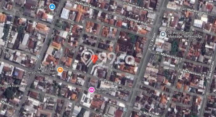 Rumah Strategis Serengan, Surakarta, Luas 599m2m² Bangunan 755m2m² Rumah Strategis Serengan, Surakarta, Luas 599m2m² Bangunan 755m2m²