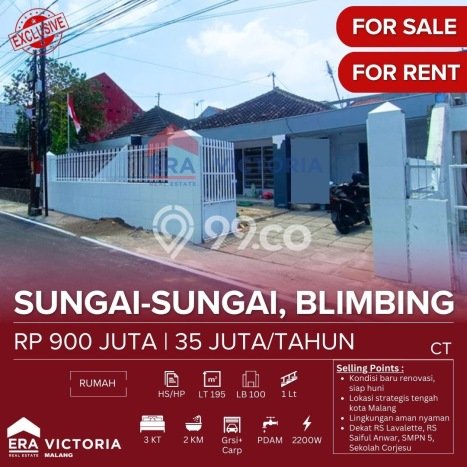 Disewakan Segera Rumah Kondisi Baik di Area Blimbing, Malang Disewakan Segera Rumah Kondisi Baik di Area Blimbing, Malang