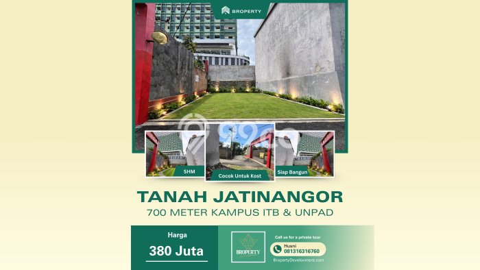 Lahan Strategis di Jatinangor Dijual dengan Luas 64m2 Lahan Strategis di Jatinangor Dijual dengan Luas 64m2