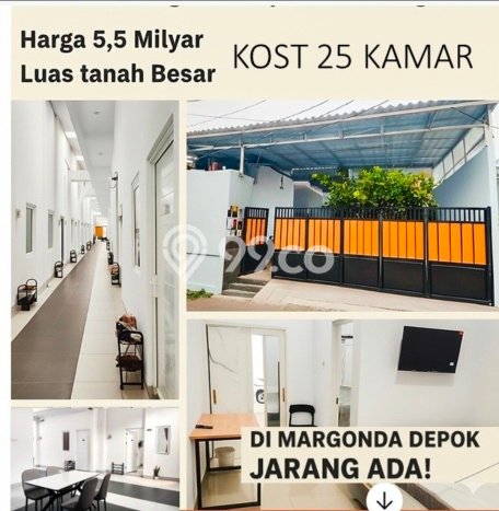 Unit Kost Dijual di Depok Spesifikasi 25 Kamar Tidur dan Area Ramai Unit Kost Dijual di Depok Spesifikasi 25 Kamar Tidur dan Area Ramai